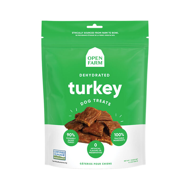Open Farm, Treat - Dehydrated Turkey - 128 g - Dog Treat image number null