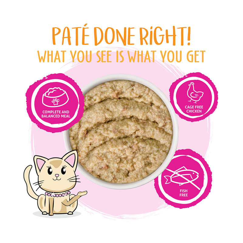 Weruva, Pouch Feline - Meal of Fortune - Chicken Breast & Liver  - 80 g - Pate - Wet Cat Food image number null