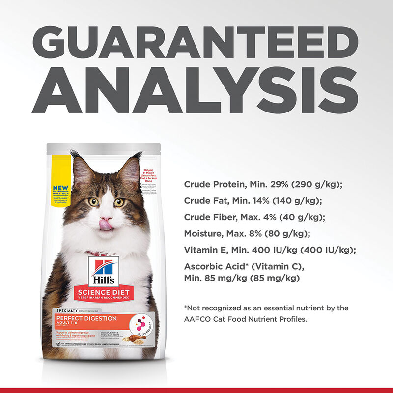 Science Diet, Feline Adult - Perfect Digestion Chicken - Dry Cat Food image number null