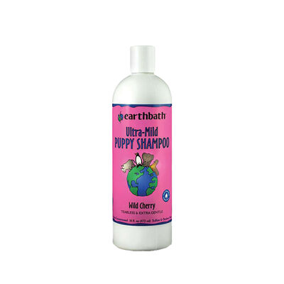Earthbath, Ultra-Mild Tearless Puppy Shampoo - Wild Cherry - 16 oz