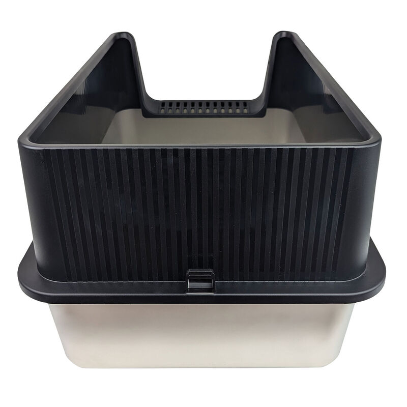 BeOneBreed Stainless Steel Litter Box - Large with High Sides image number null