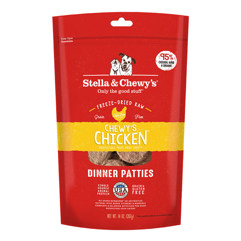 Stella & Chewy's, Dog Freeze-Dried Raw, Chewy's Chicken Dinner Patties image number null