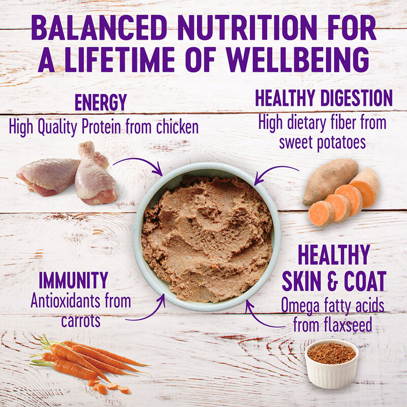 Wellness, Canned Dog Food, Chicken & Sweet Potato - Wet Dog Food image number null