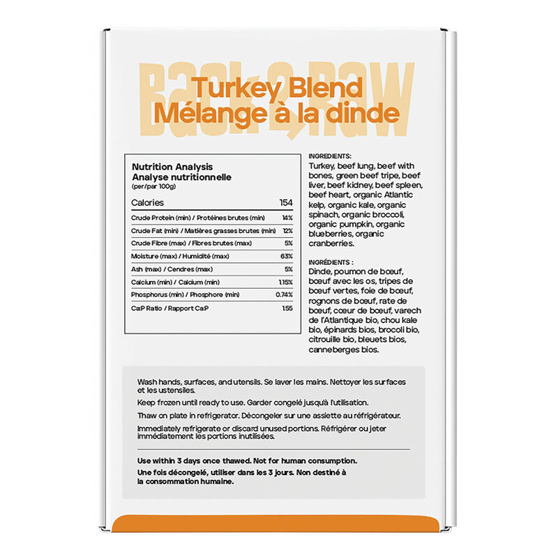 Back2Raw, Complete - Turkey Blend - 1.81 kg - 4 x 1 lb image number null