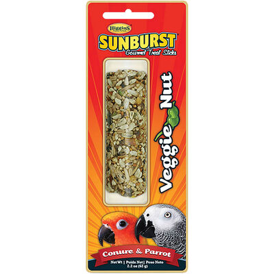 Higgins, Treat Sticks - Veggie Nut - Conure & Parrot - 62g