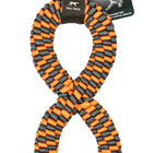 Tall Tails, Braided Infinity Tug - Orange - 11" - Tug Dog Toy image number null