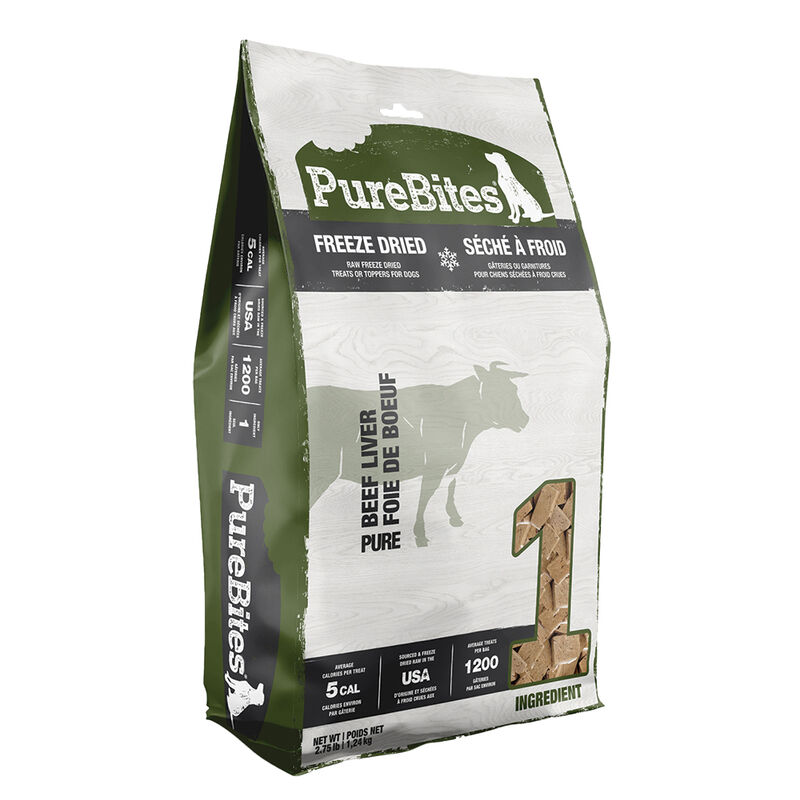 PureBites, Jumbo Size Treats - Beef Liver - 1248 g - Freeze Dried Dog Treat image number null