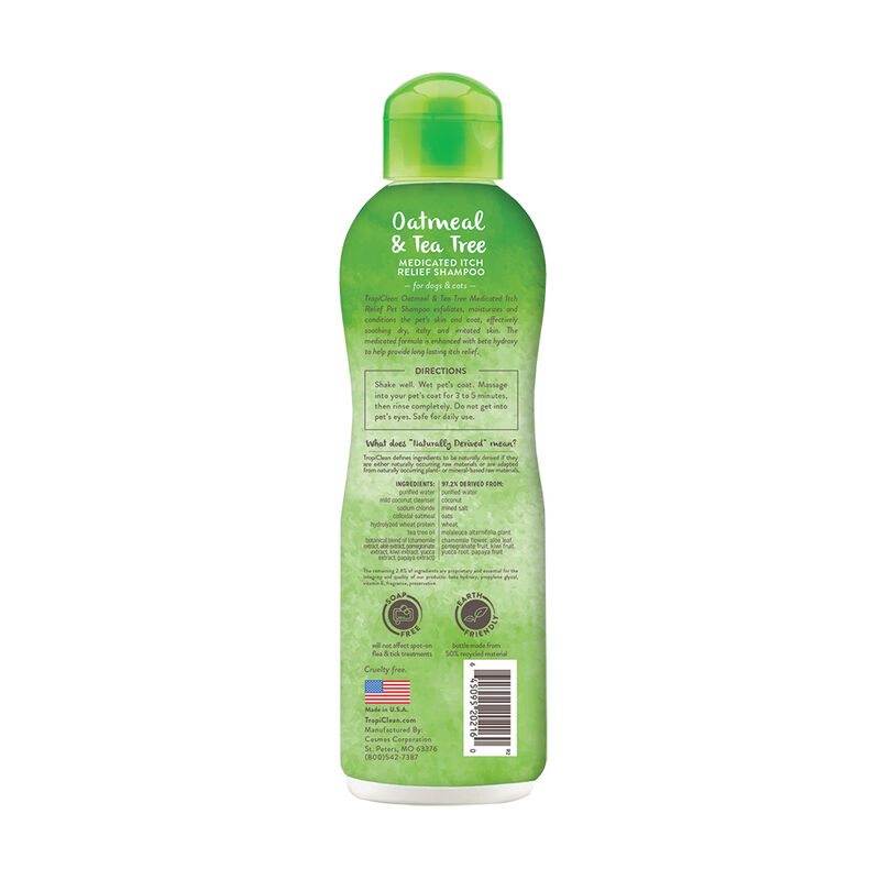 Tropiclean, Oatmeal & Tea Tree Shampoo image number null