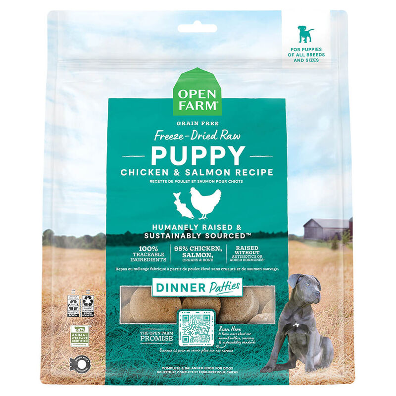 Puppy - Freeze-Dried Patties - Chicken & Salmon Recipe - 298 g - Freeze-Dried Dog Food image number null