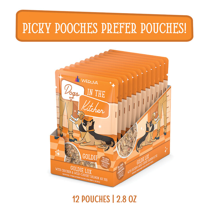 Weruva, Pouch, Adult - Goldie Lox - 80 g - Minced - Wet Dog Food image number null