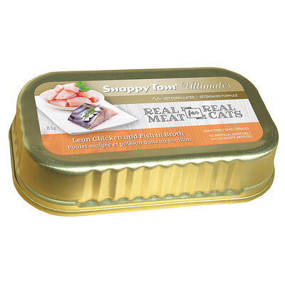 Snappy Tom, Ultimates - Lean Ckn & Fish in Broth - 85g