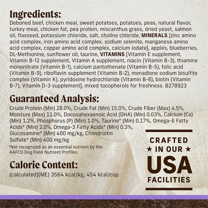 Merrick, Puppy - Grain Free Beef & Sweet Potato - Dry Dog Food image number null