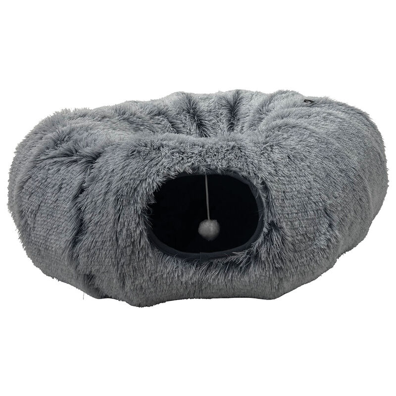 Zoom Pets, 2-in-1 Tunnel Bed - Grey Fur image number null