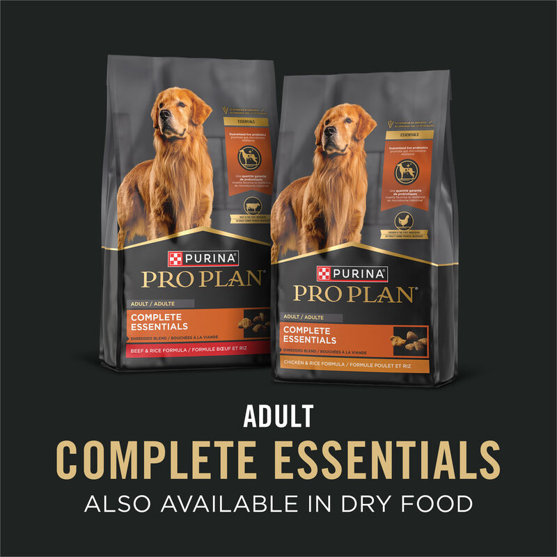Pro Plan, Can, Adult-Complete Essentials-Beef & Rice - 368g - Wet Dog Food image number null
