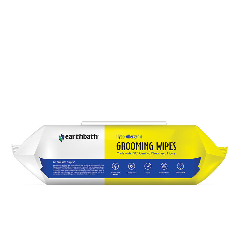 Earthbath, SoftPack Grooming Wipes - Hypo Allergenic, Fragrance Free - 100 ct image number null