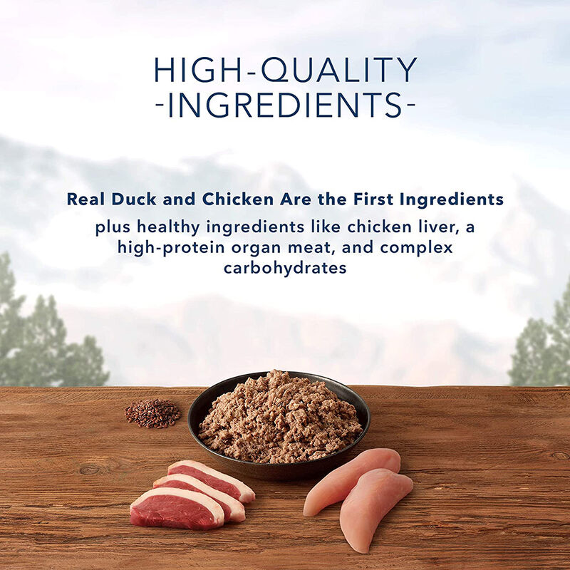 Blue Buffalo, Canned Dog Food, Wilderness, Duck & Chicken Grill - 354 g - Wet Dog Food image number null