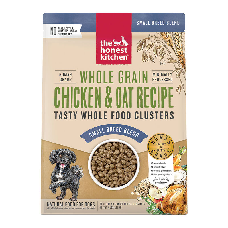 The Honest Kitchen, Small Breed, Whole Food Clusters, Whole Grain Chicken & Oat Recipe - Dry Dog Foo image number null