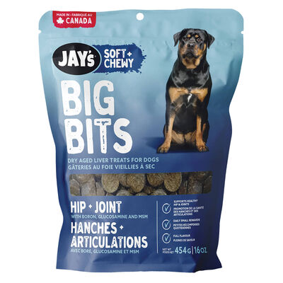 JAY'S TASTY ADVENTURES, Big Bits - Hip & Joint - Dry Aged Liver - Dog Treats
