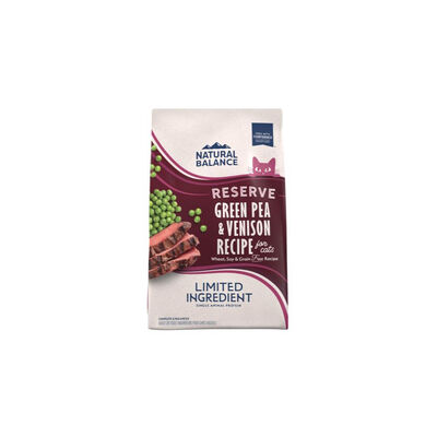 Natural Balance, Limited Ingredient Reserve Grain Free Green Pea & Venison - Dry Cat Food