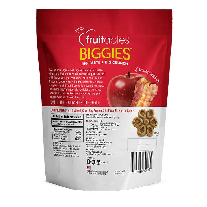 Fruitables, BIGGIES Crispy Bacon & Apple - 454 g image number null