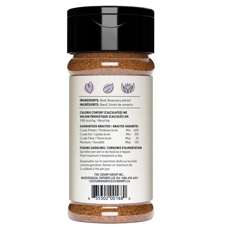 Crumps' Naturals, Beef Sprinkles - 120 g - Dog Food Topper image number null