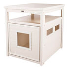 New Age Pet, LitterLoo Litter Box Cover - End Table - Antique White image number null