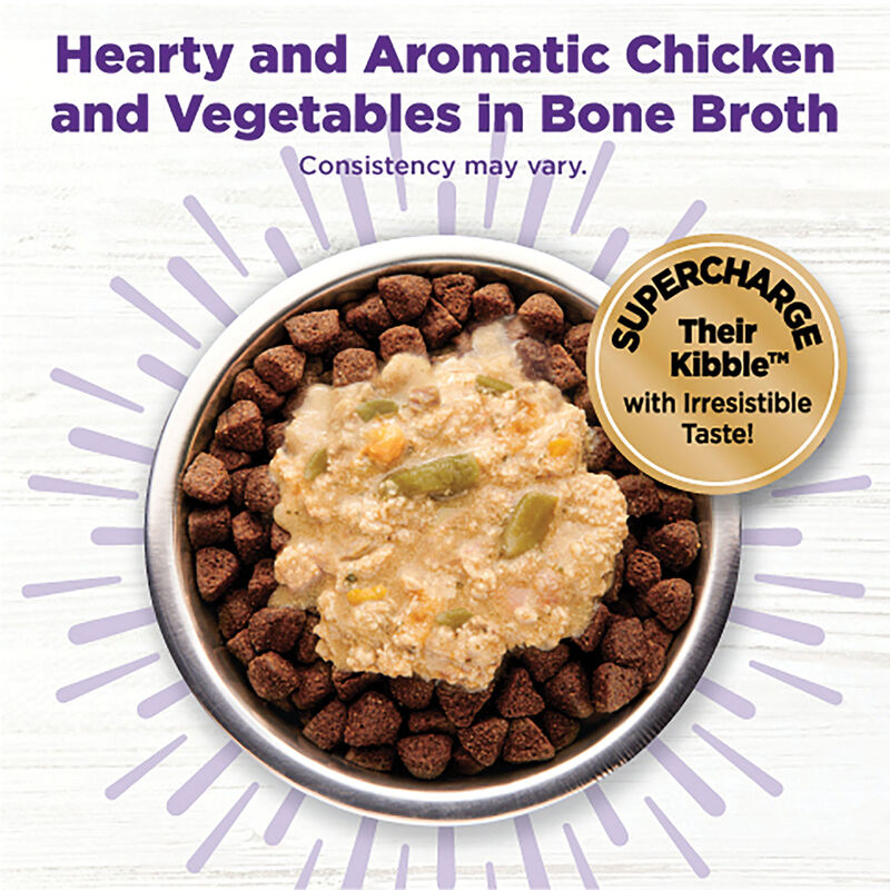 Wellness, Bowl Boosters - Hearty Toppers - Chicken & Pumpkin in Bone Broth - 156 g - Wet Dog Food image number null