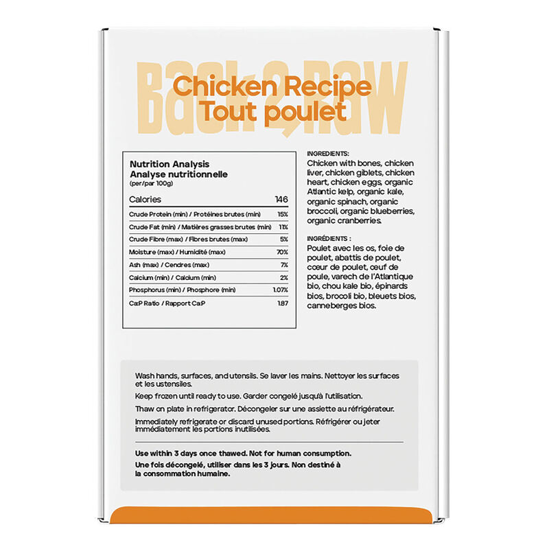 Back2Raw, Complete - Chicken Recipe - 1.81 kg - 4 x 1 lb image number null