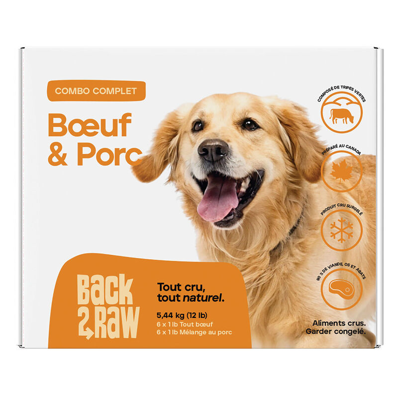 Back2Raw, Complete, Patty - Beef & Pork Blend - 5.44 kg(12x0.45kg) image number null