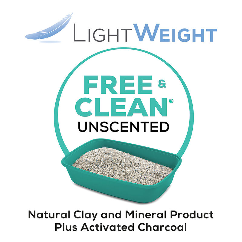 Tidy Cats, LightWeight Free & Clean Unscented Clumping Cat Litter for Multiple Cats image number null