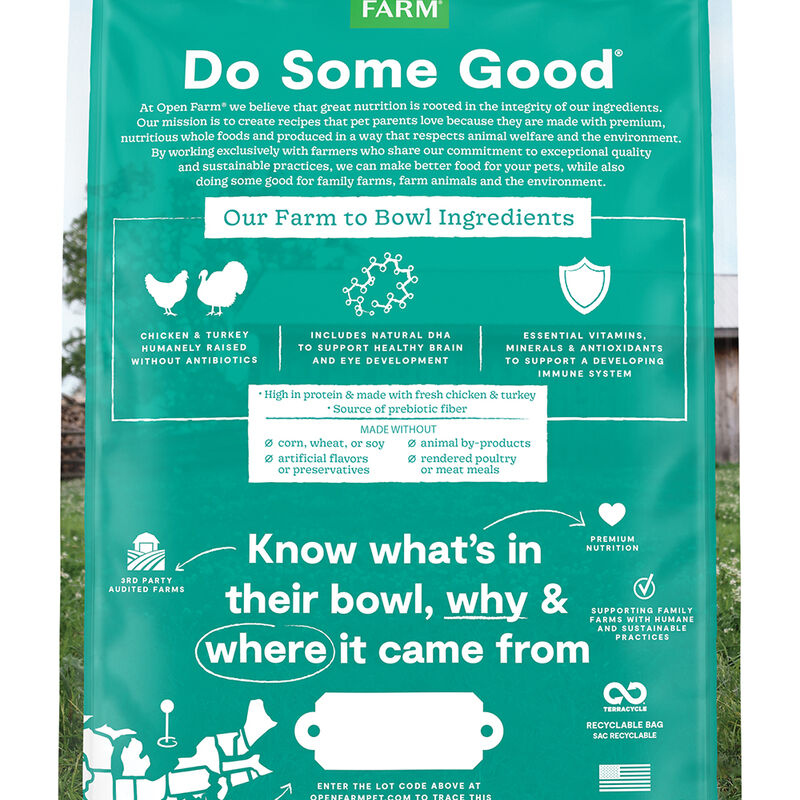 Open Farm,  Kitten Recipe - Dry Cat Food image number null