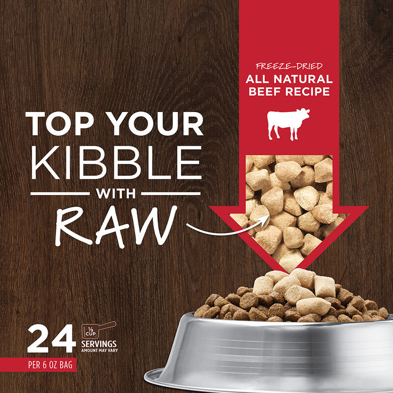 Instinct, Adult  Raw Boost Mixers  Natural Beef  170 g - Freeze Dried Dog Food image number null