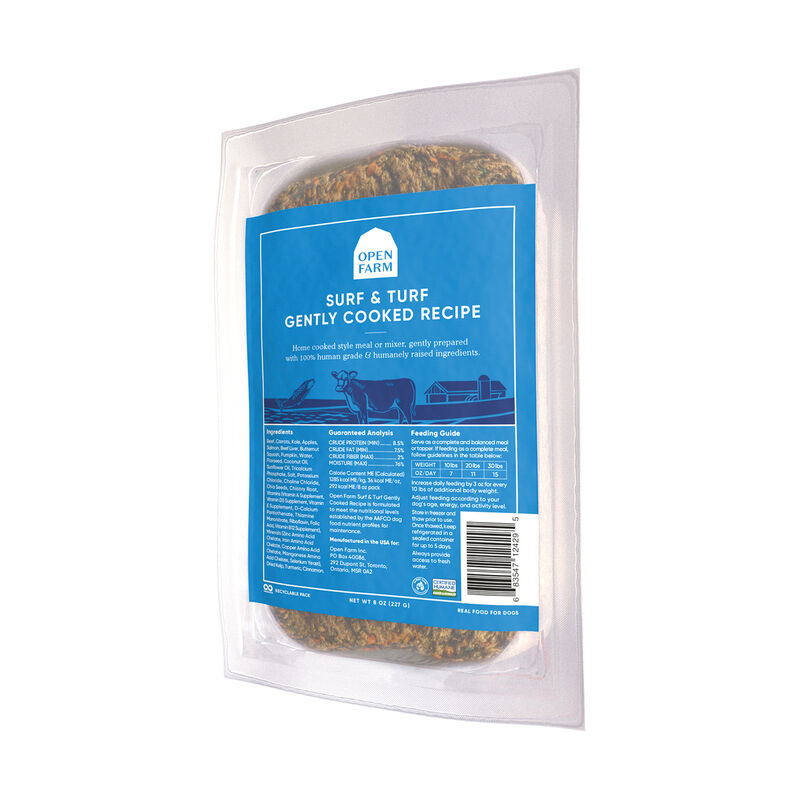 Open Farm, Adult - Gently Cooked - Surf & Turf - Gently Cooked Dog Food image number null