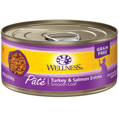 Wellness, Canned Cat Food, Complete Health, Turkey & Salmon - Wet Cat Food