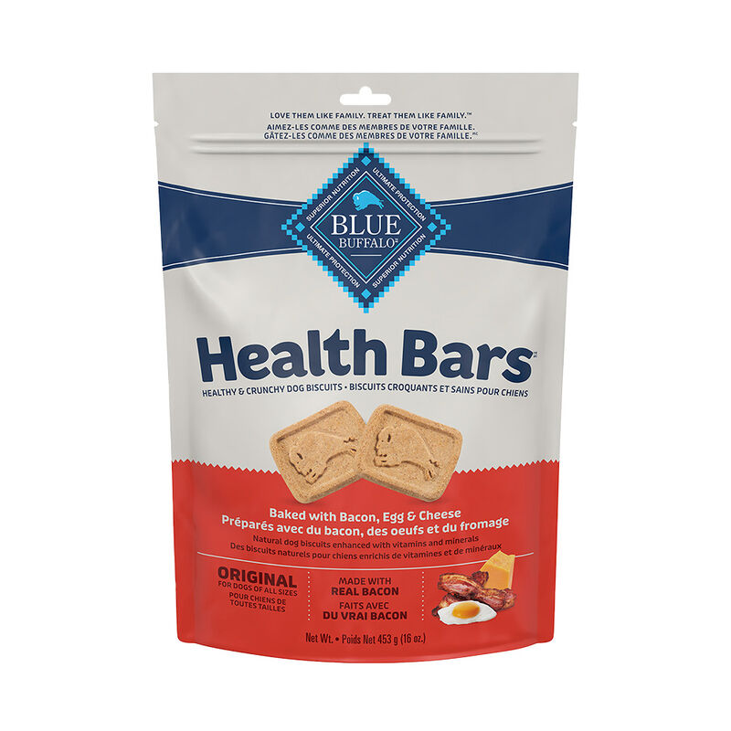 Blue Buffalo, Health Bars - Bacon, Egg & Cheese - 453 g - Dog Biscuit image number null