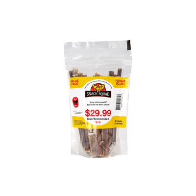 Snack Squad, Bully Sticks - 6" - 20 pk