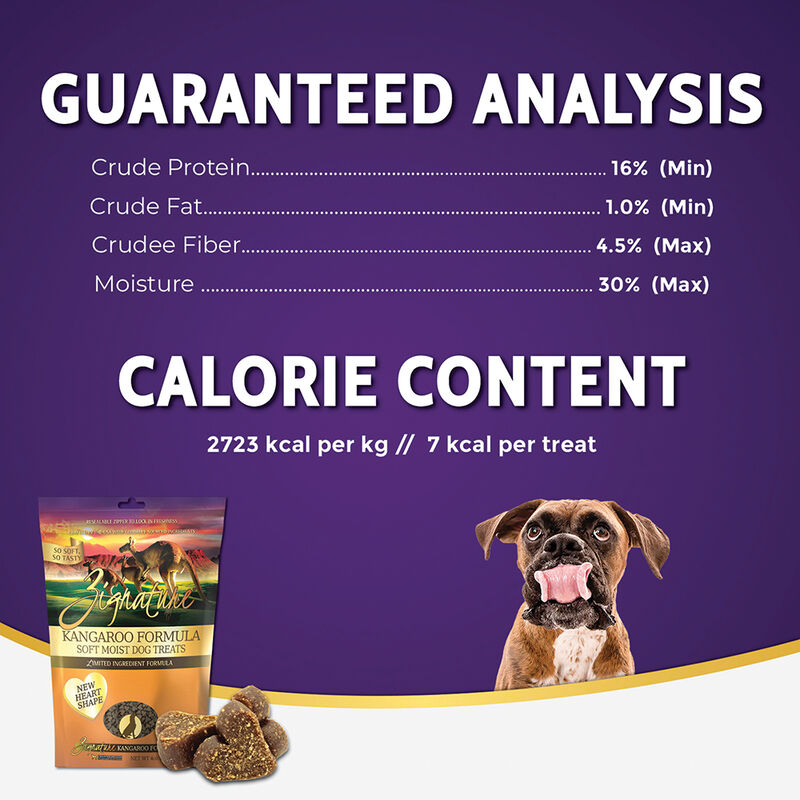 Zignature, Soft Moist Treats - Limited Ingredient - Grain Free - Kangaroo - 113 g image number null