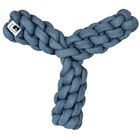 Bozzy, Tripod Rope Dog Toy - Denim Blue image number null