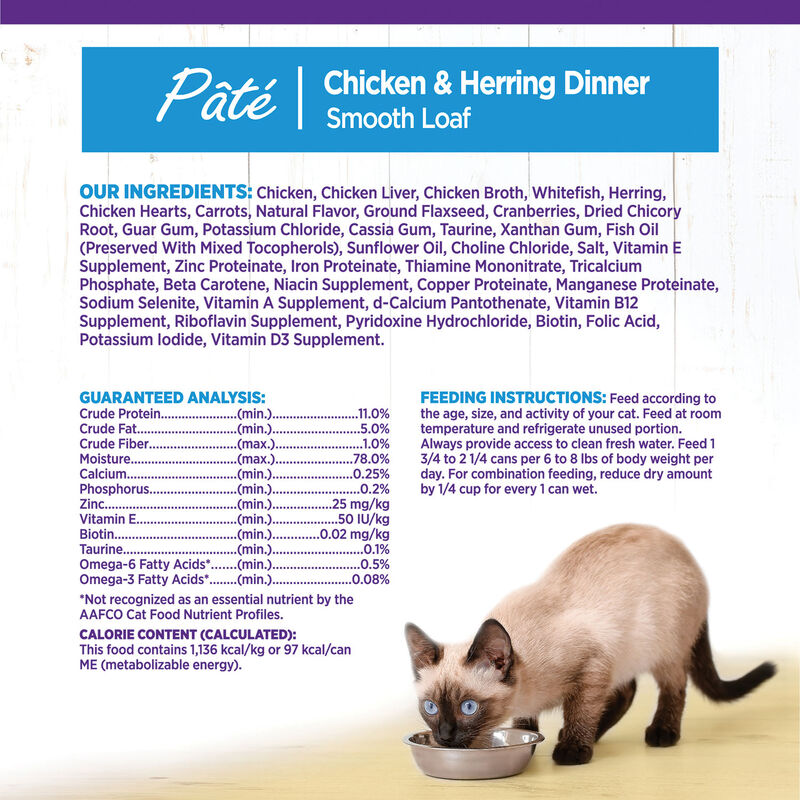 Wellness, Canned Cat Food, Complete Health, Chicken & Herring - Wet Cat Food image number null