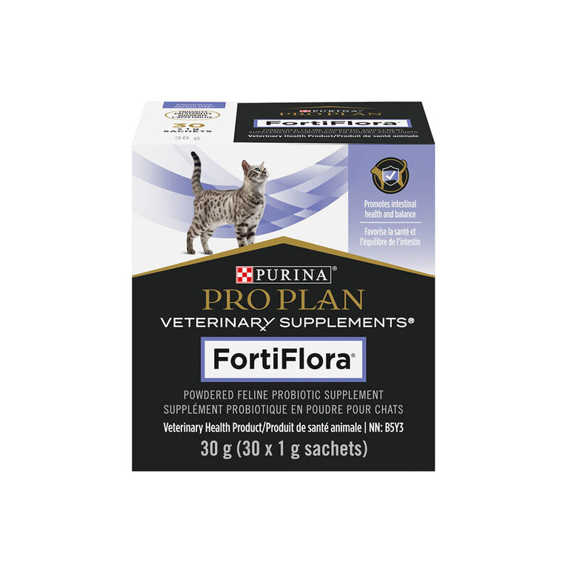 Pro Plan, Feline FortiFlora - Probiotic - 30 g - 30 x 1 g - Cat Supplement image number null