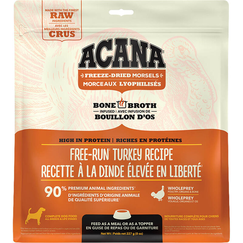 Acana, Adult - FD Morsels - Free Run Turkey - 227 g - Freeze Dried Dog Food image number null