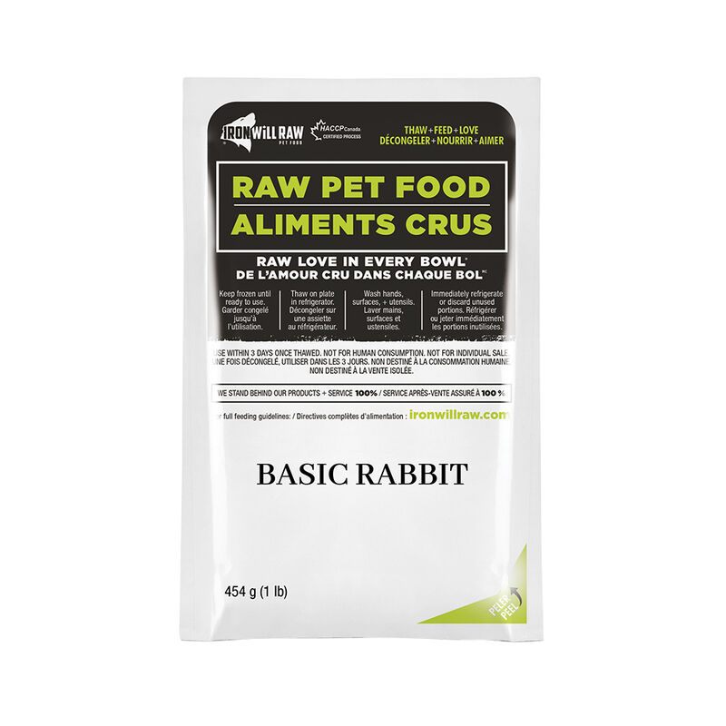 Iron Will Raw, Basic Rabbit - 2.72 kg image number null