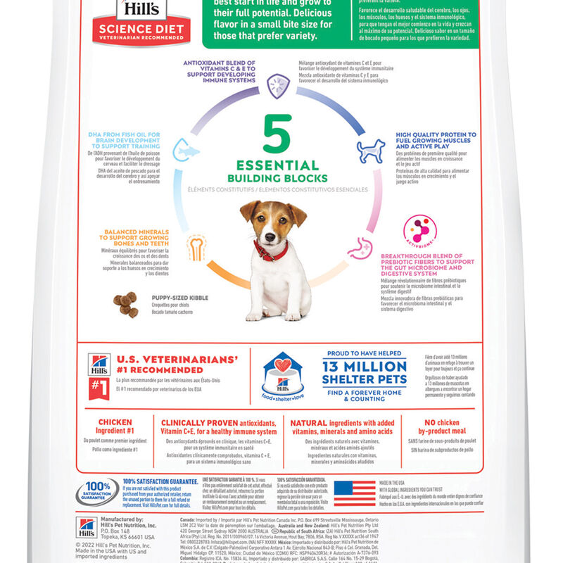 Science Diet, Puppy - Small Bites Chicken & Barley - 5.7 kg - Dry Dog Food image number null
