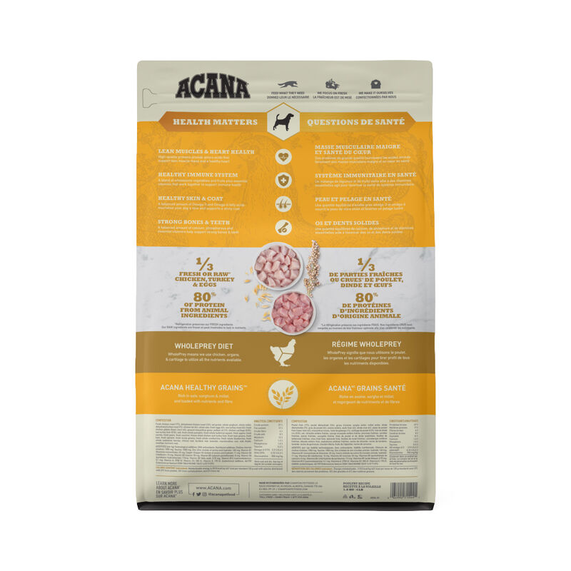 Acana, Adult - Healthy Grains - Free-Run Poultry - Dry Dog Food image number null