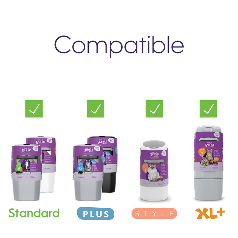 Litter Genie, Eco Jumbo Refill, Compostable Film, 28ft (Up To 4 Months) image number null