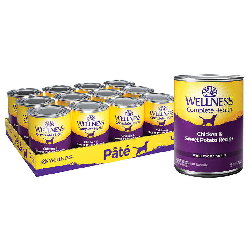 Wellness, Canned Dog Food, Chicken & Sweet Potato - Wet Dog Food image number null