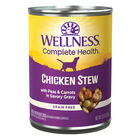 Wellness, Canned Dog Food, Chunks & Gravy, Chicken Stew with Carrots & Potatoes - 12.5 oz - Wet Dog  image number null