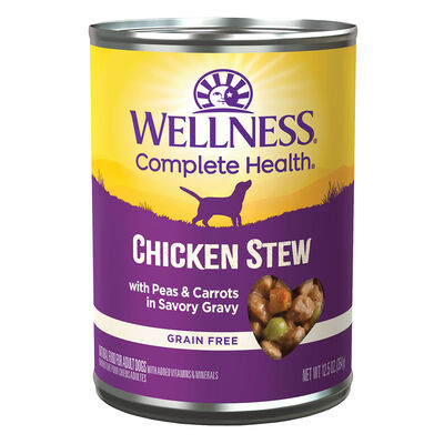 Wellness, Canned Dog Food, Chunks & Gravy, Chicken Stew with Carrots & Potatoes - 12.5 oz - Wet Dog 