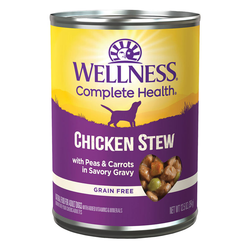 Wellness, Canned Dog Food, Chunks & Gravy, Chicken Stew with Carrots & Potatoes - 12.5 oz - Wet Dog  image number null