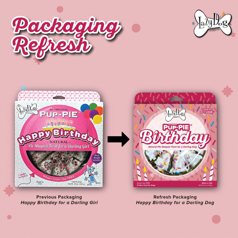 The Lazy Dog Cookie Co., PUP-PIE, Happy Birthday for a Darling Girl - 142 g image number null